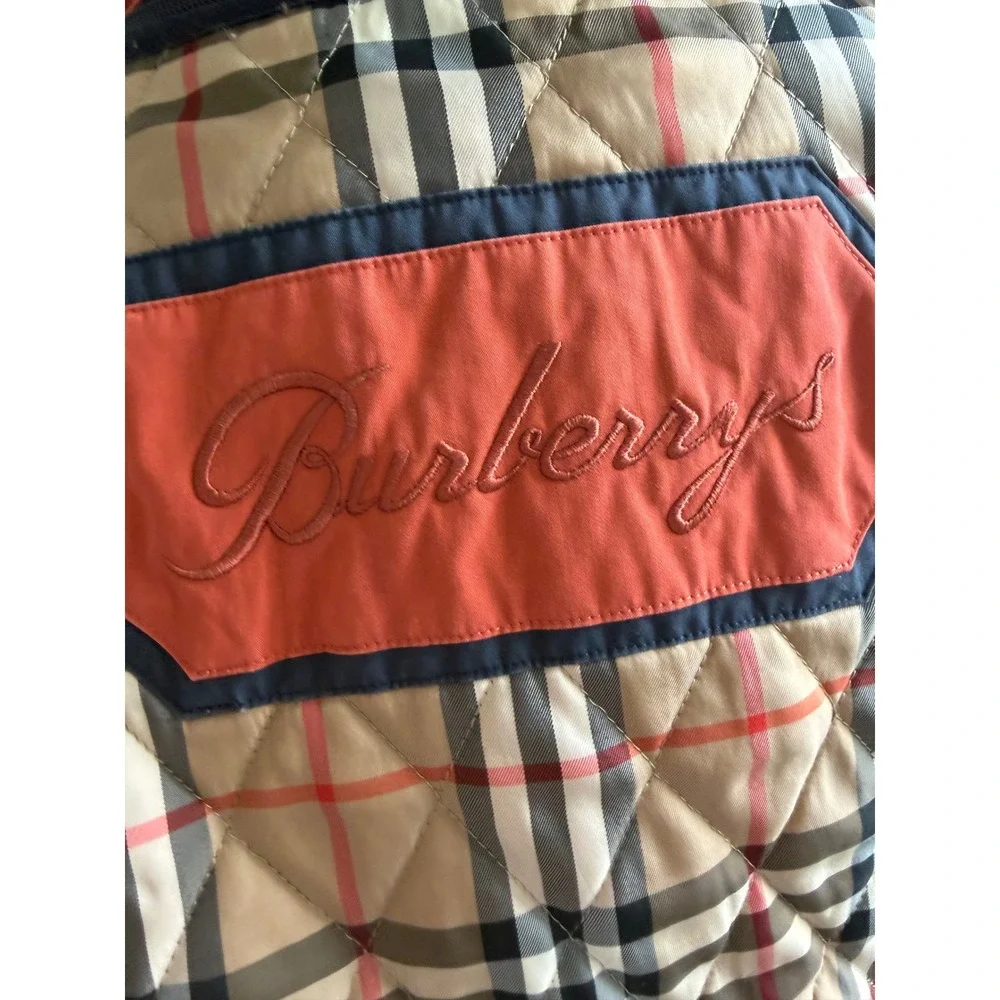 Burberry‎ Cotton Parka Jacket Burnt Orange Hooded Removable Lining Jacket Sz XL - Picture 12 of 16